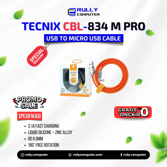 Tecnix CBL-834 M Pro USB to Micro USB Cable
