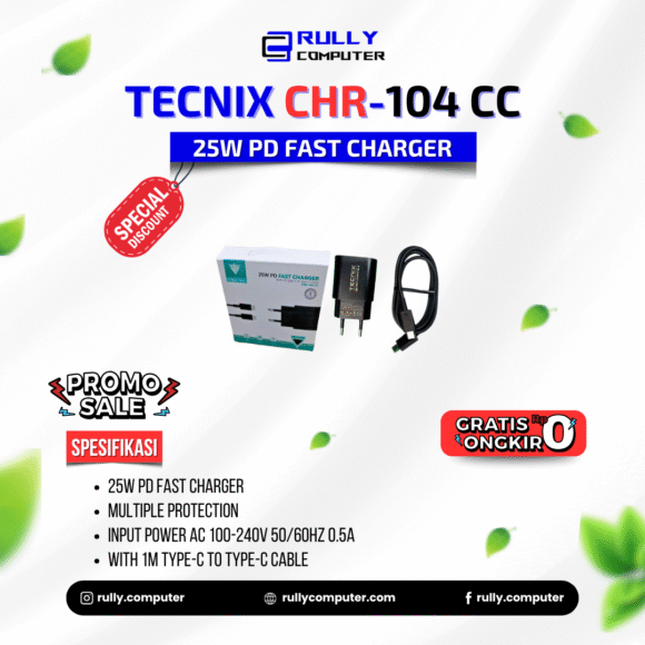 Tecnix CHR-104 CC 25W PD Fast Charger